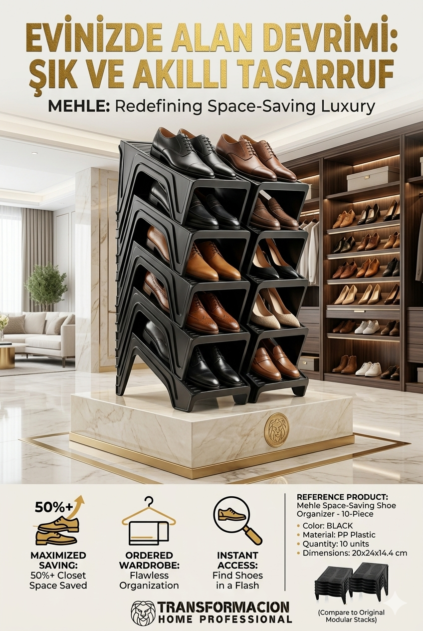 10 LU Ayakkabı Rampası Yer Tasarruf Organizeri Mehle-Twin 718560