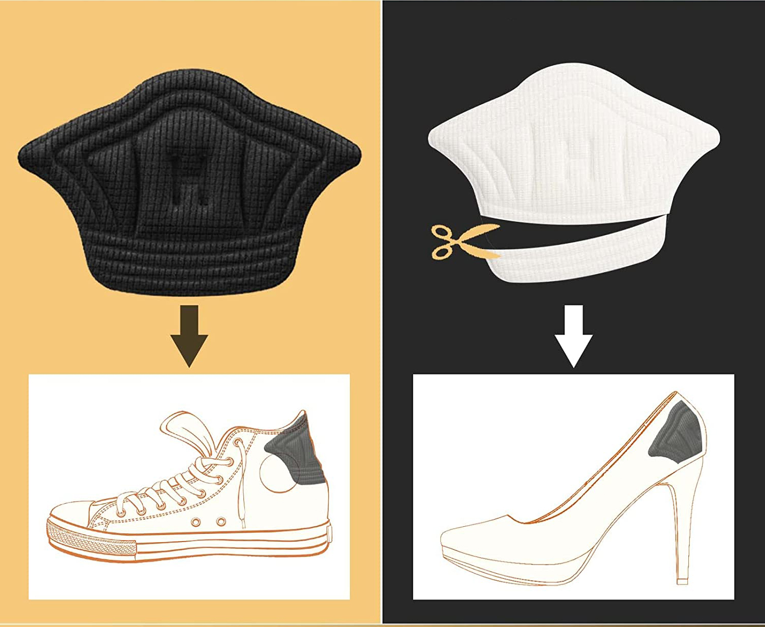 Ayak Vurma Önleyici Daraltıcı Yumuşak Ped 4 lü Set 718569