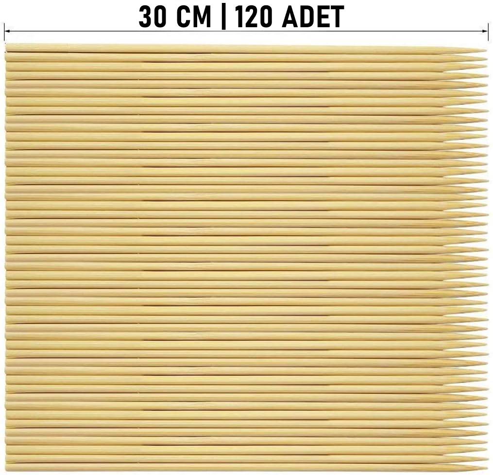 Izgara Çöp Şiş Çubukları 30 cm Bambu 120 Adet 718643