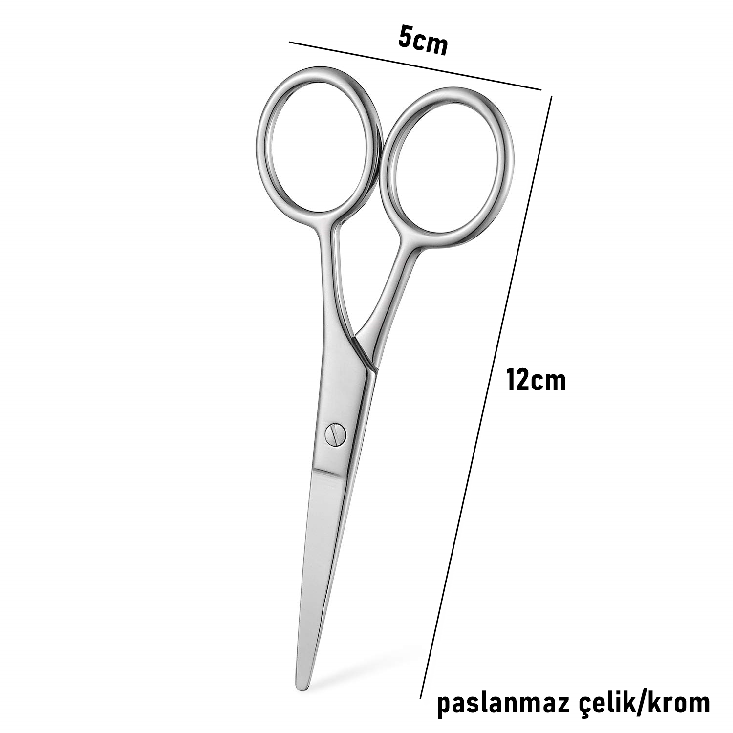 Bıyık Sakal Düzeltme Makası 12 cm Biagio Bianchi Design