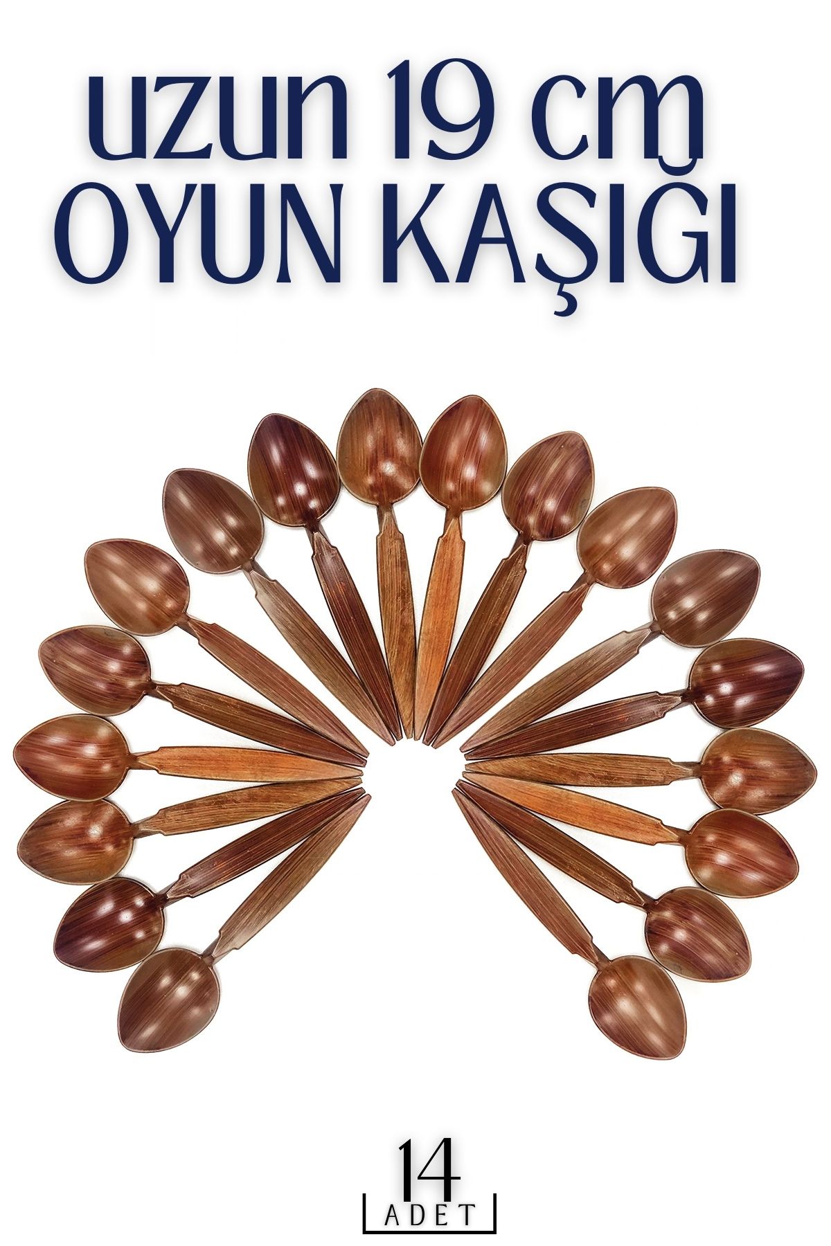 Uzun Oyun Kaşığı Halk Oyunu Kaşığı - Kına Kaşığı Uzun Saplı Zeybek Oyun Kaşığı 14 ADET 718722