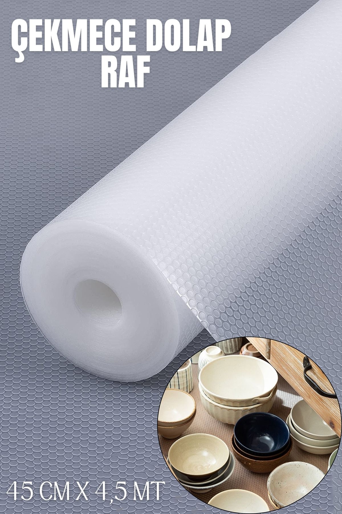 TransForMacion Dolap Çekmece Raf Koruyucu Kaydırmaz 4.5 METRE 718725 