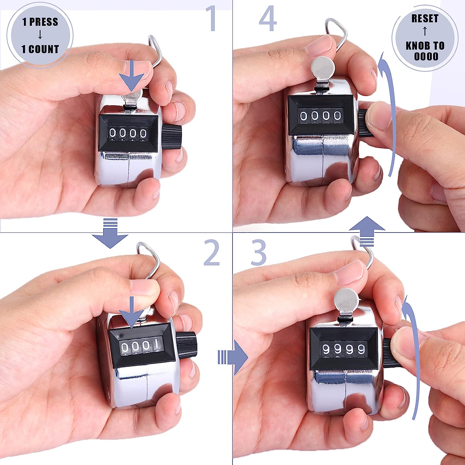 TransForMacion Parmak Sayacı Metal 0-9999 718751