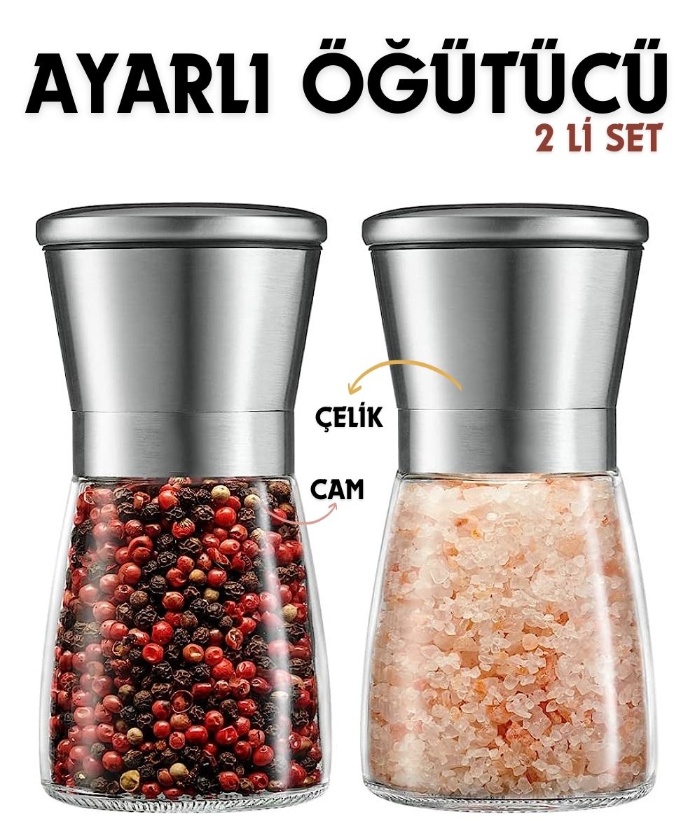 2 li Baharat Tuz Öğütücü Set Dees Dickerhoof Design 718752