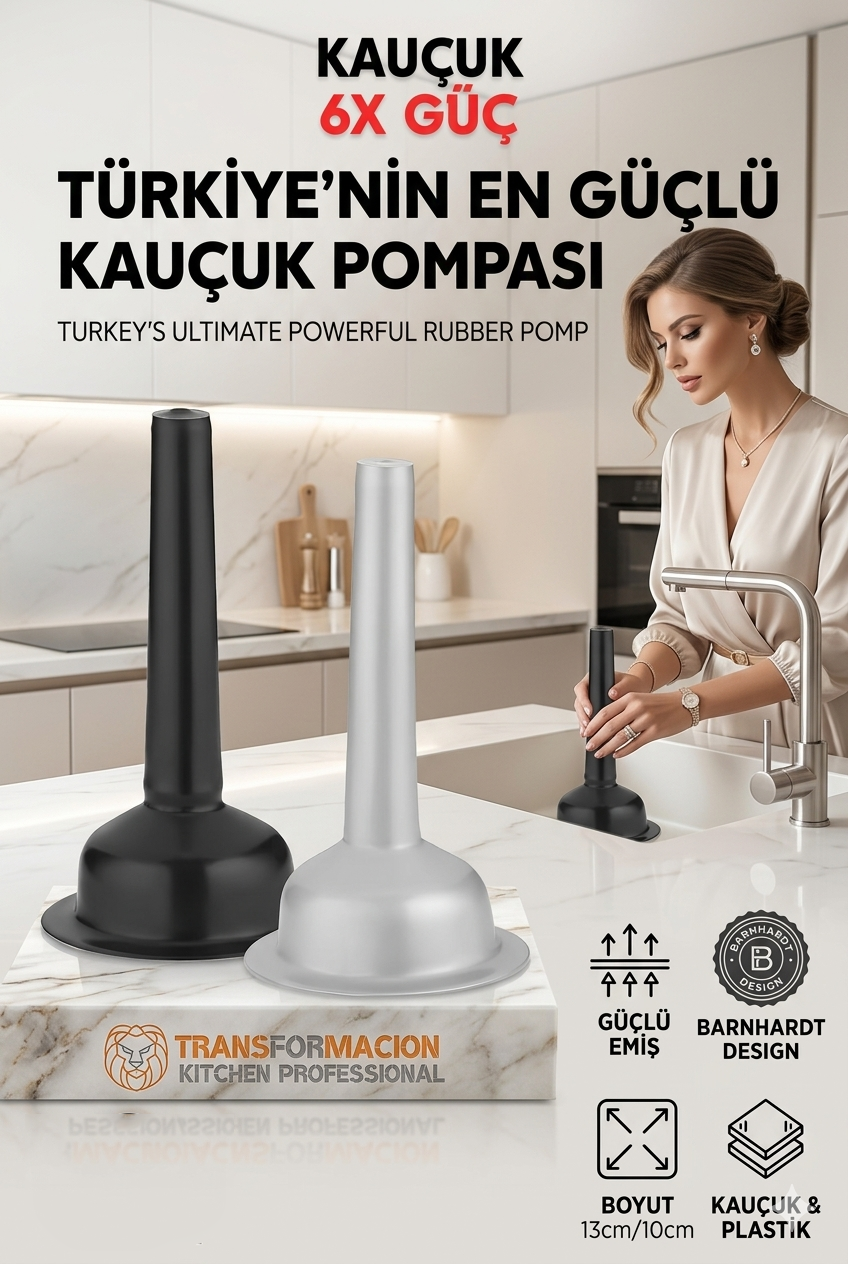 Lavabo Açıcı Pompa 2 ADET Barnhardt Design 718804