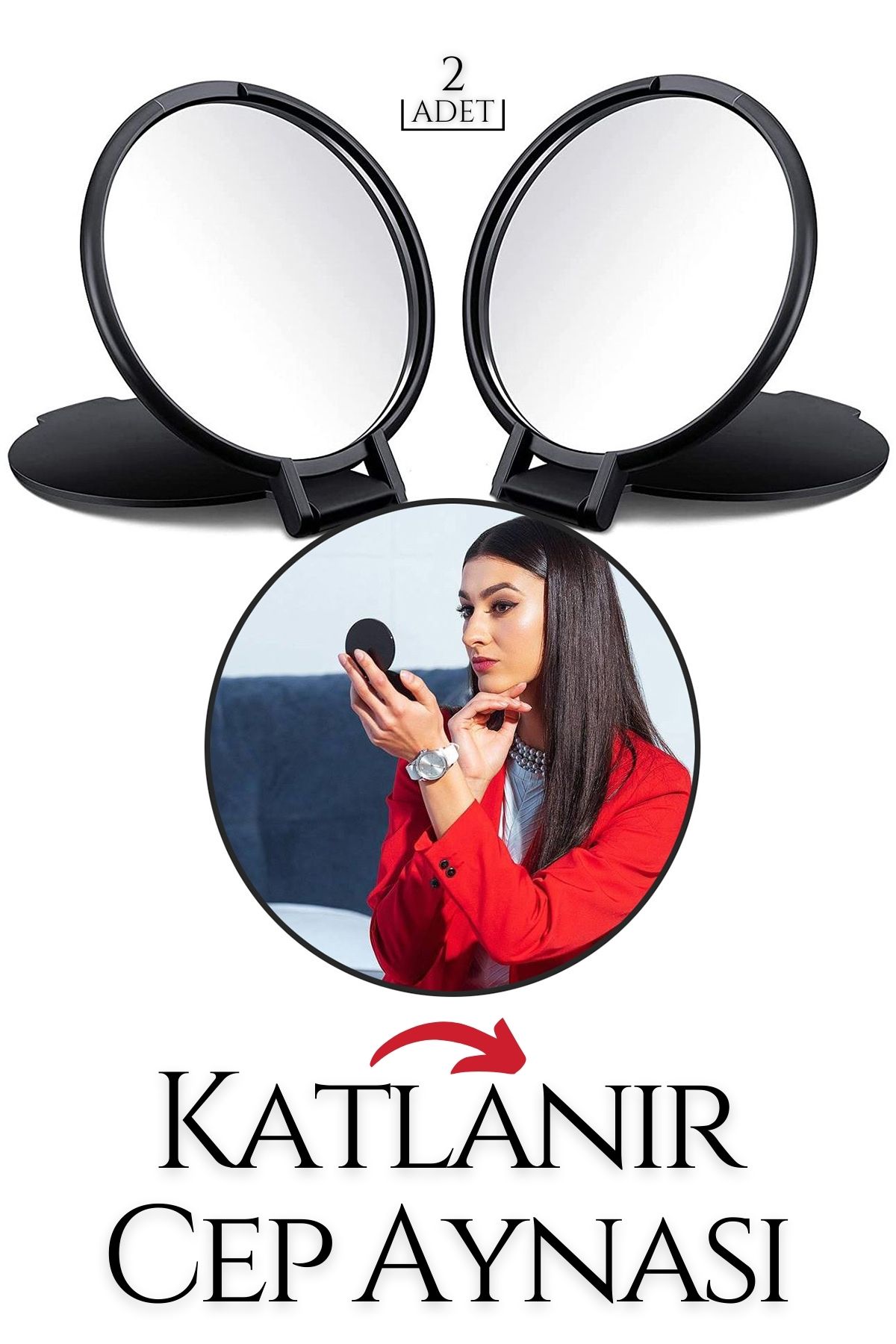 TransForMacion Katlanabilir Mini Çanta Aynası 2 li SET 718891