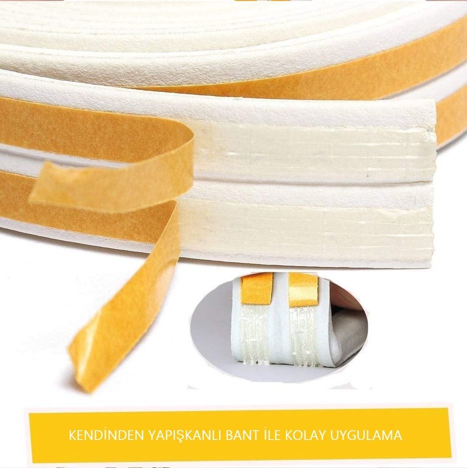 TransForMacion D Tip Kapı Pencere Ses Isı Yalıtım Bandı EPDM Kauçuk 39 Metre 718911
