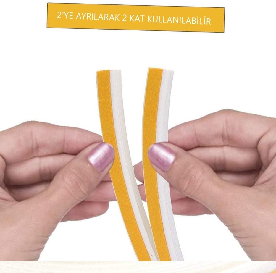 TransForMacion D Tip Kapı Pencere Ses Isı Yalıtım Bandı EPDM Kauçuk 39 Metre 718911