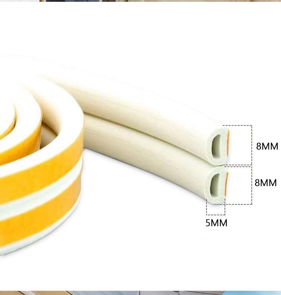 TransForMacion D Tip Kapı Pencere Ses Isı Yalıtım Bandı EPDM Kauçuk 39 Metre 718911