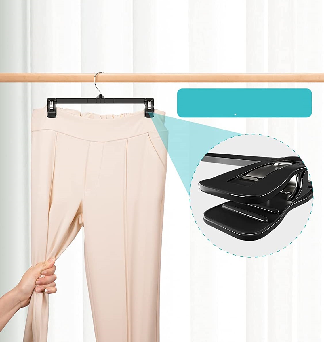 Etek Pantolon Eşarp Kıskaçlı Askı 8 li SET 718931