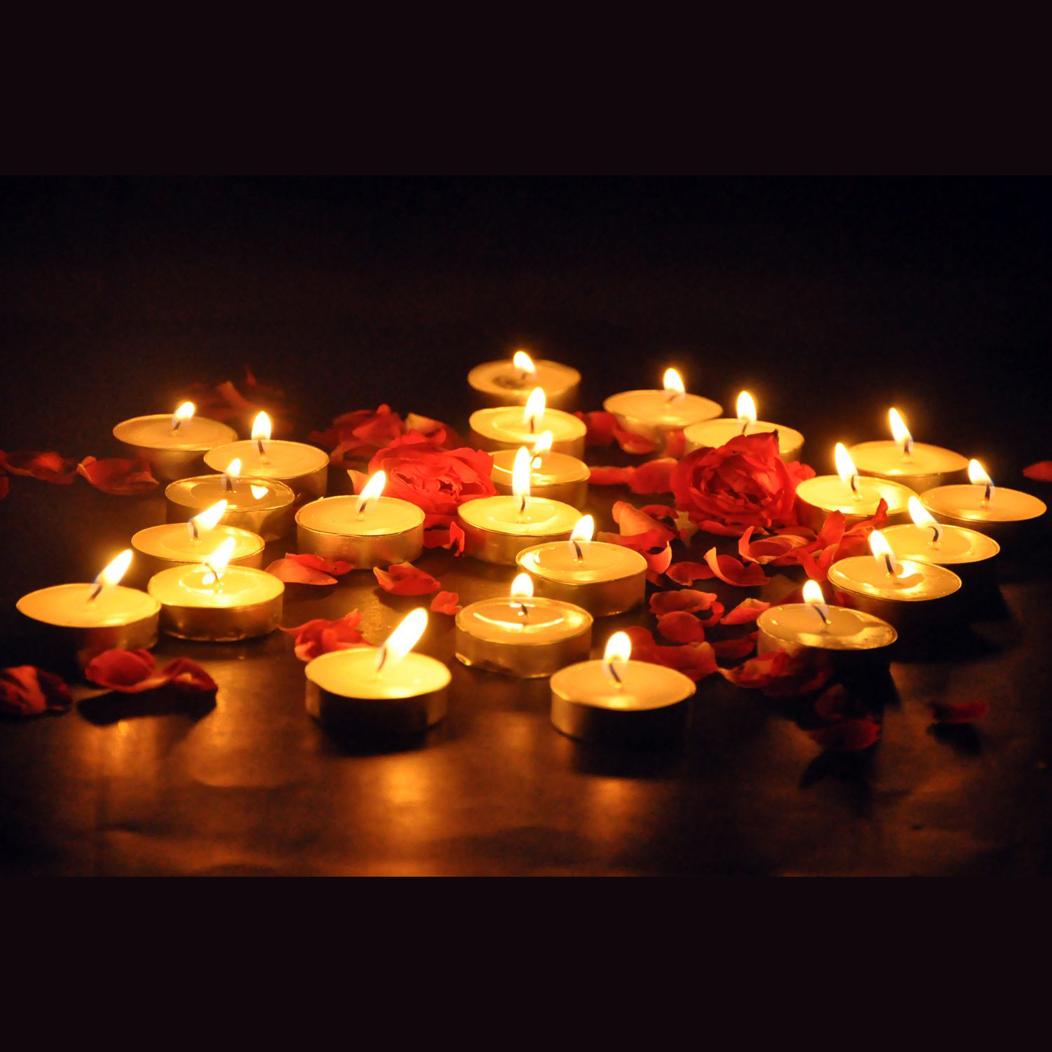 TransForMacion TeaLights Yuvarlak Mum KIRMIZI BEYAZ 50 Lİ SET 718947