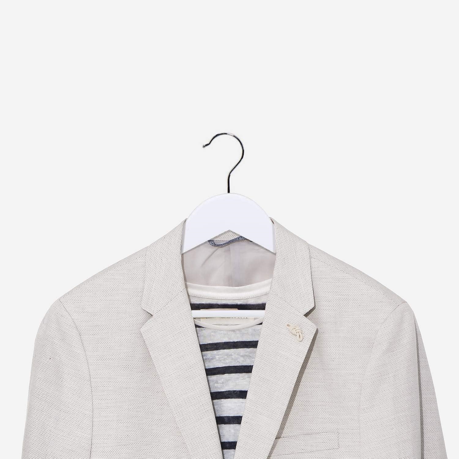 TransForMacion Beyaz Ahşap Elbise Askısı 12 ADET Montague Design 719132