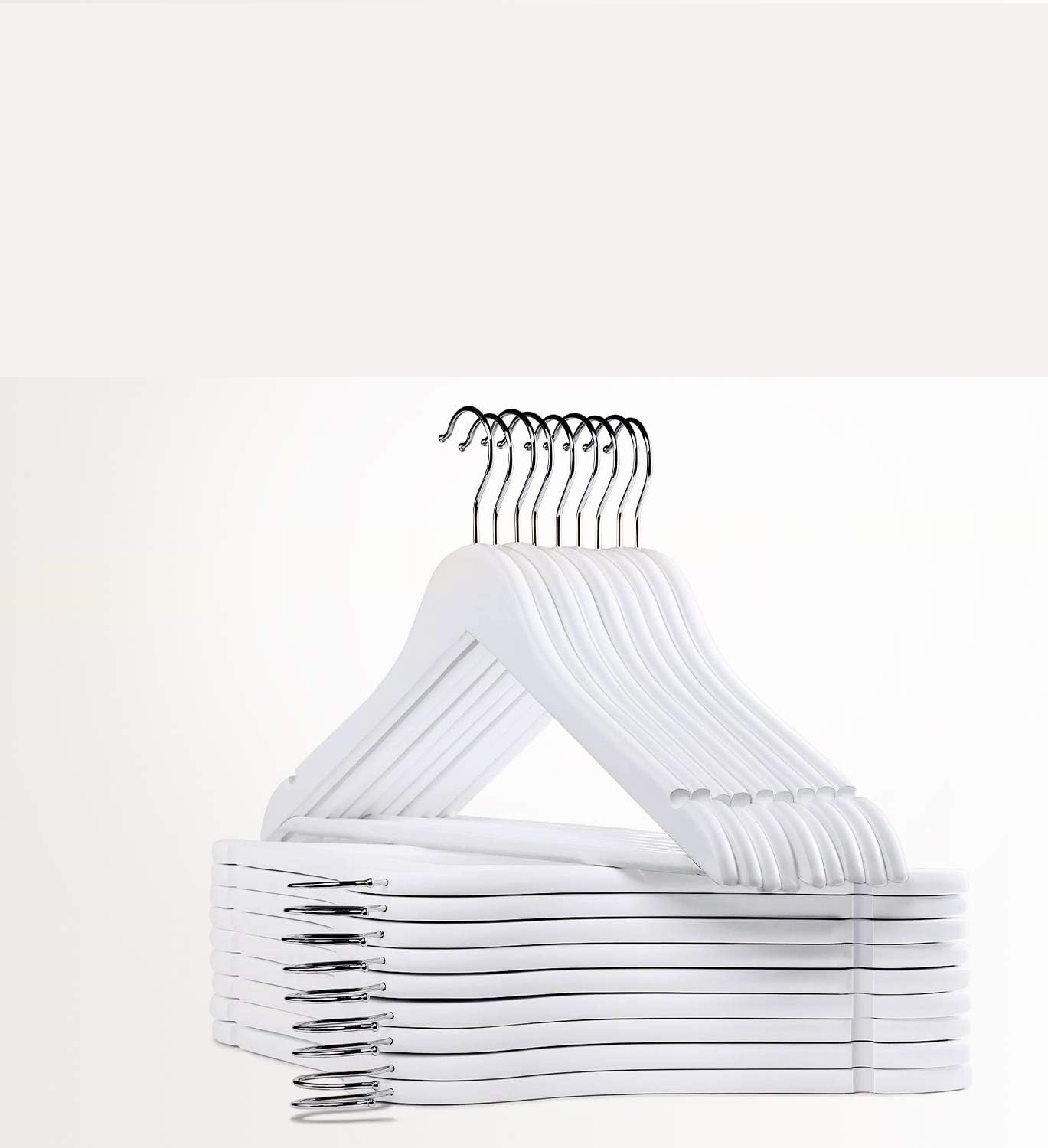 Beyaz Ahşap Görünüm 12 li Askı Seti Schönbuch Design 719135