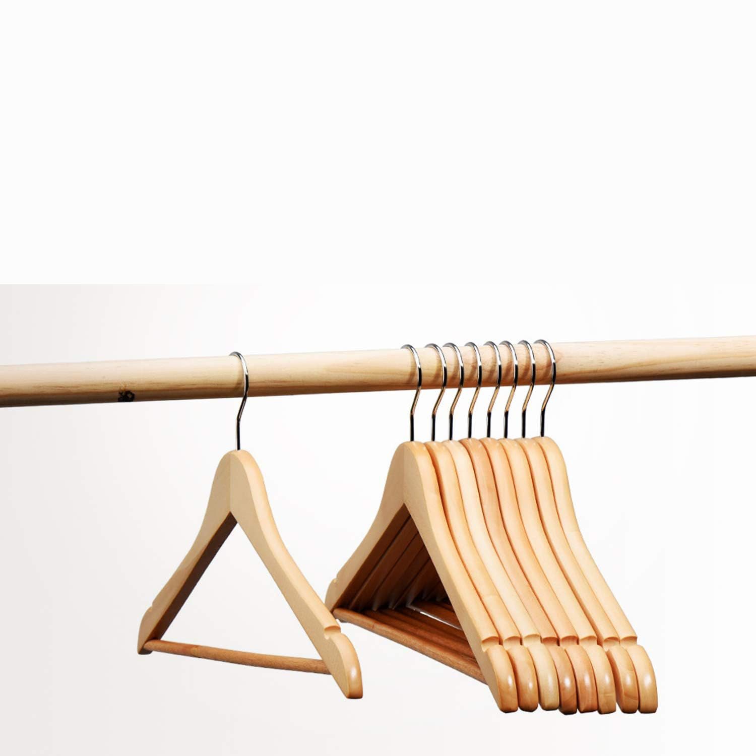 Natural Ahşap Görünüm 12 li Askı Seti Schönbuch Design 719136