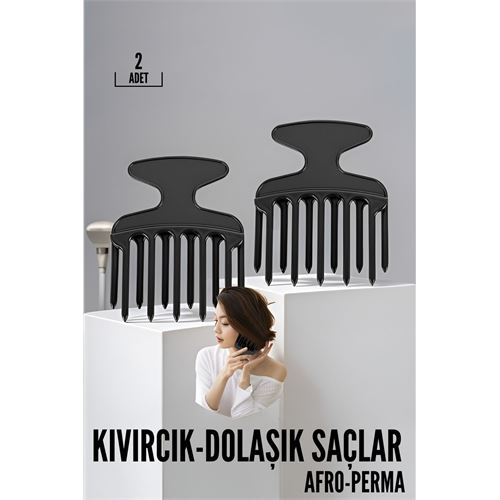 TransForMacion Kıvırcık Saç Tarağı Kıvırcık Saç Açıcı Afro Perma Tarağı 719166