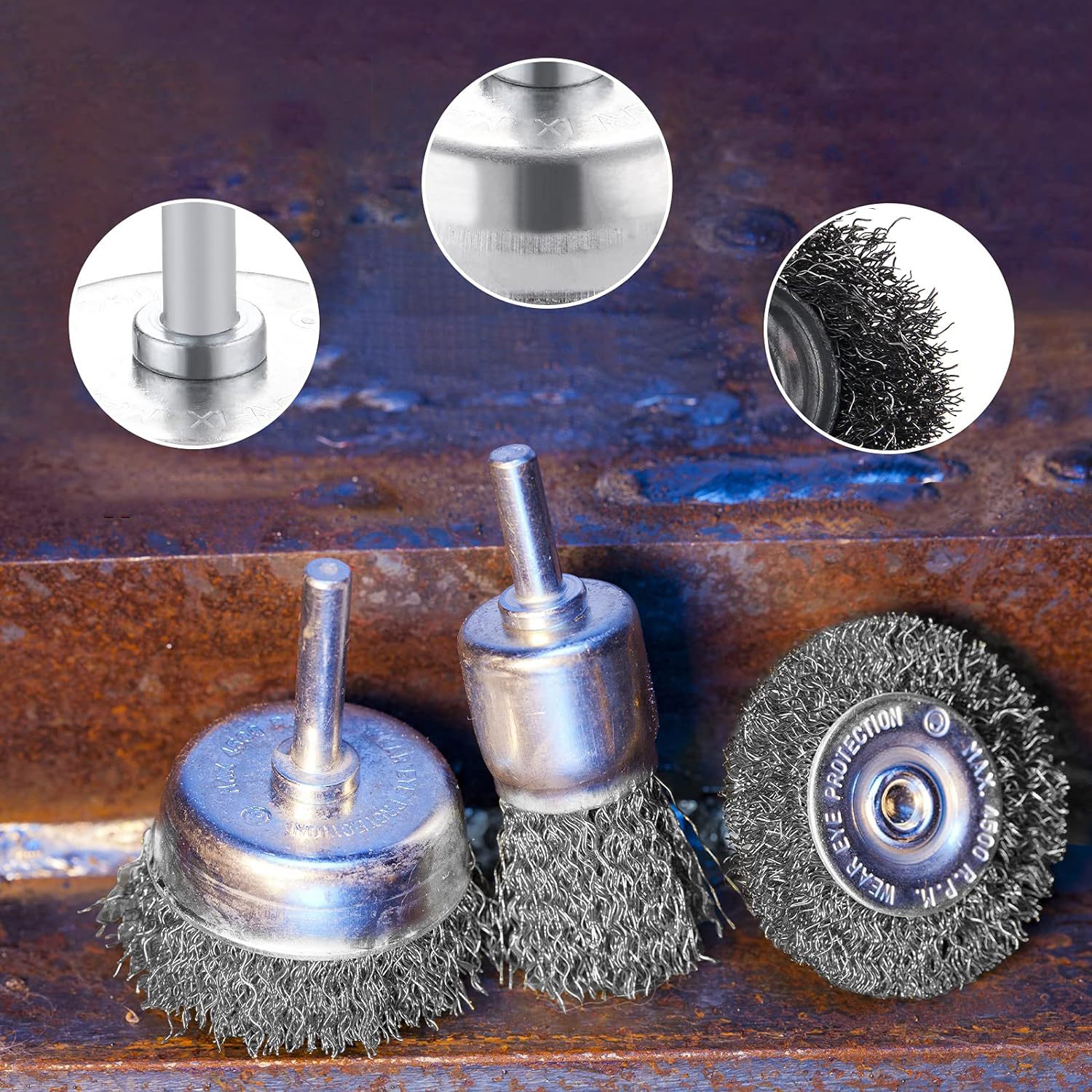 TransForMacion Matkap Tel Fırça Seti 1/4 inç 719203