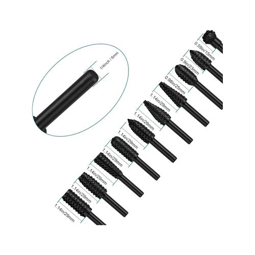 TransForMacion Tungsten Ahşap Oyma Şekillendirme 10 LU Törpü Seti 719204	
