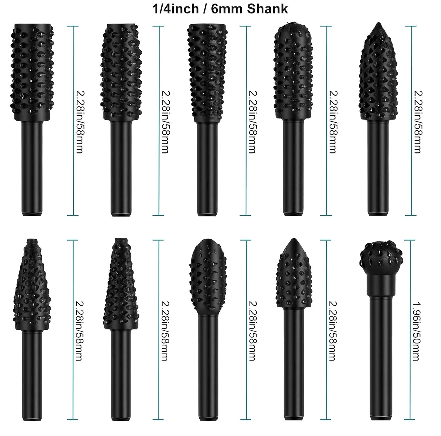 Tungsten Ahşap Oyma Şekillendirme 10 LU Törpü Seti 719204	
