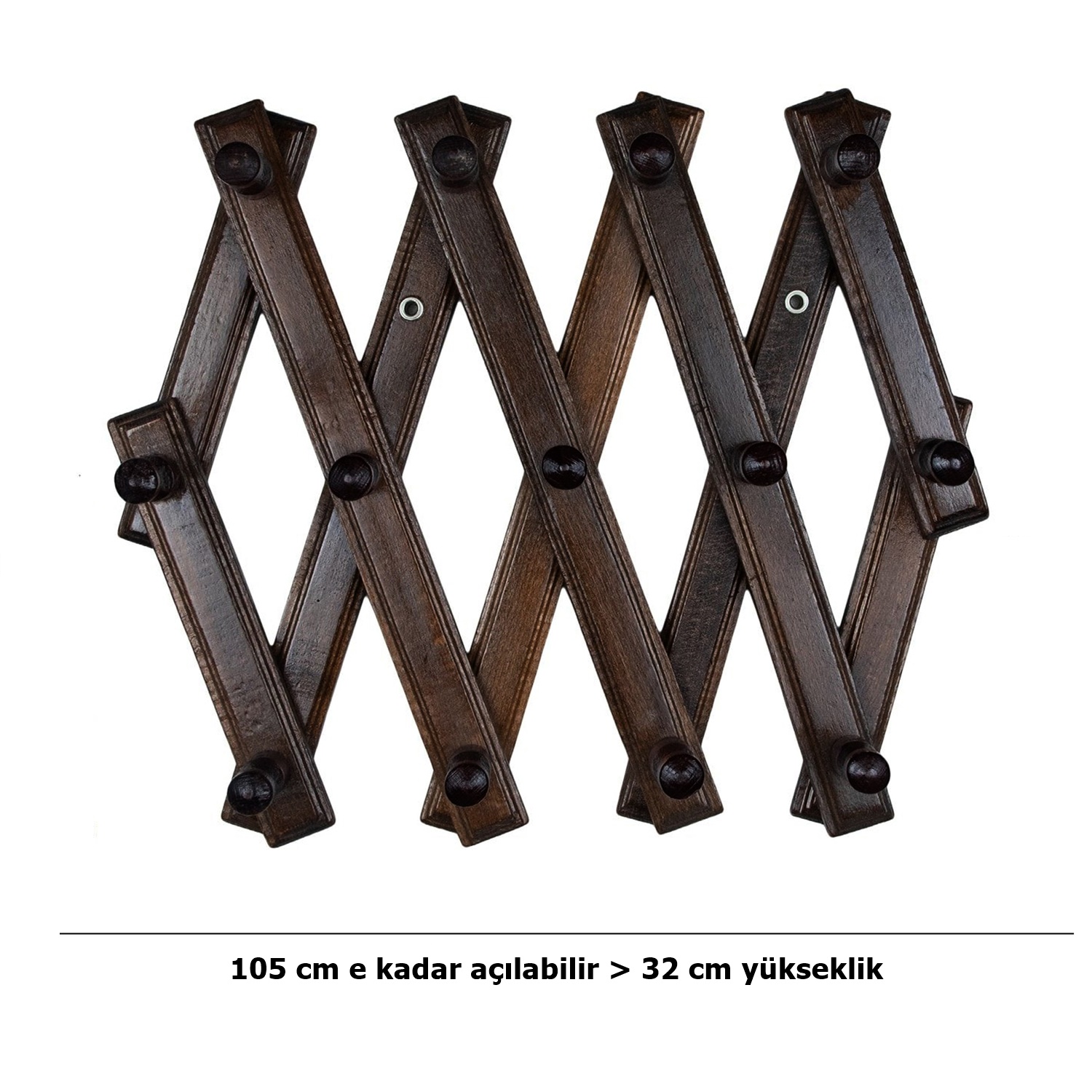 TransForMacion 13 Pinli Ahşap Akordiyon Askı 719211