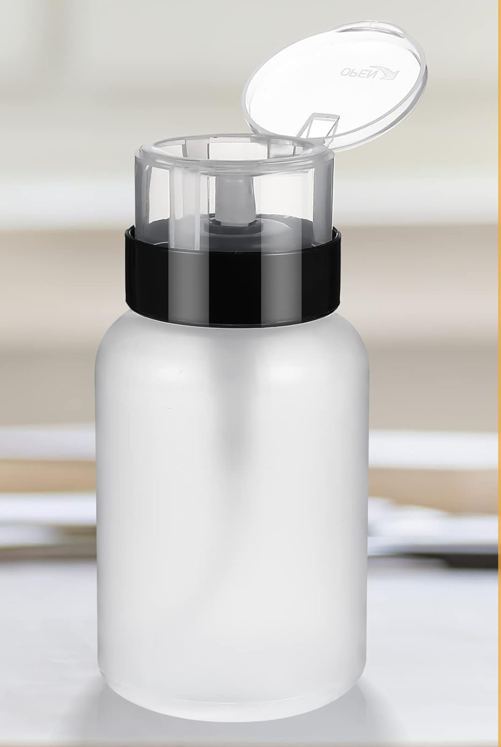 2’li Basmalı Dispenser Şişe – Aseton, Alkol ve Makyaj Temizleyici İçin Pratik Pompalı Set  719236