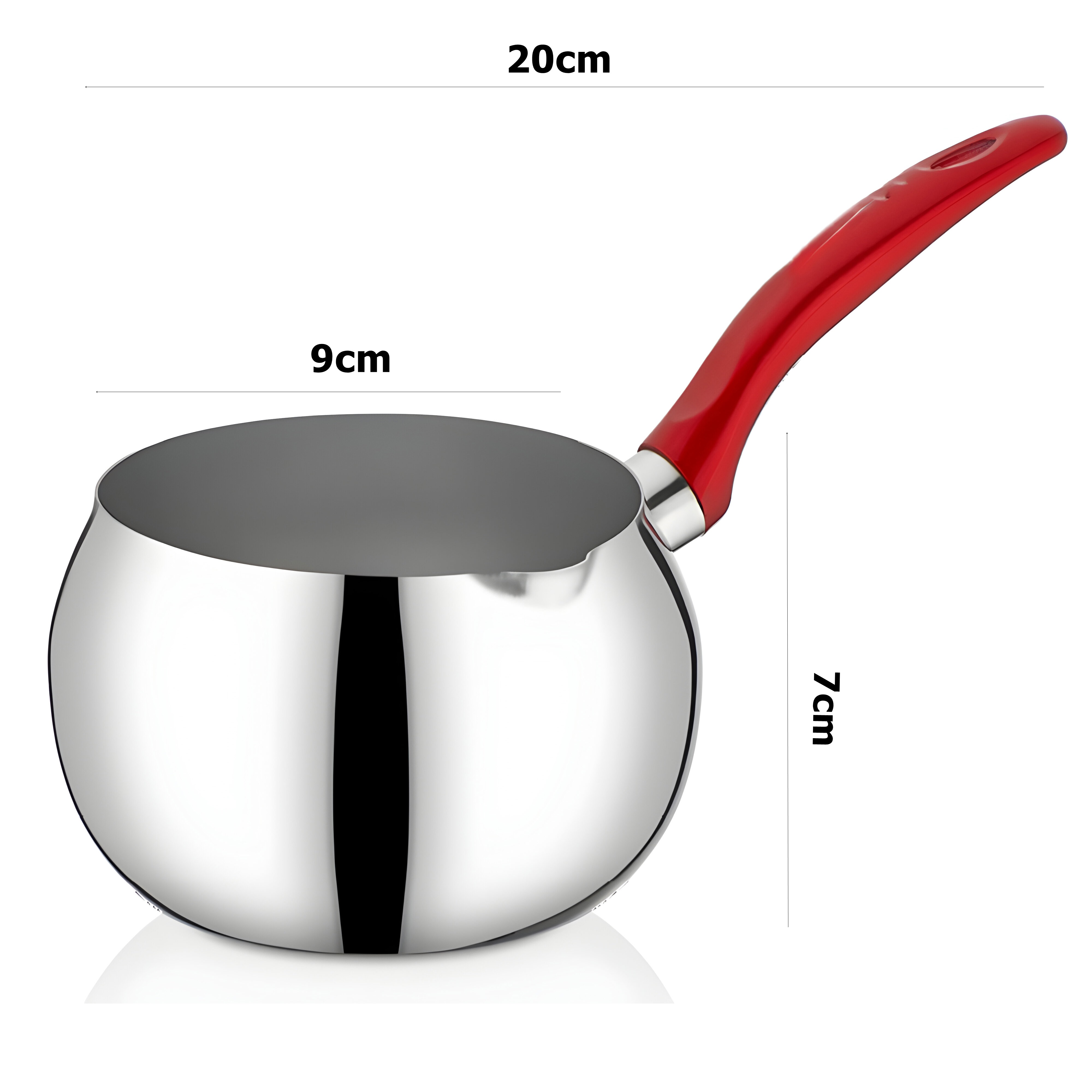 TransForMacion Çelik Tombul Küre Cezve Sütlük Sosluk Panepinto Design 719243