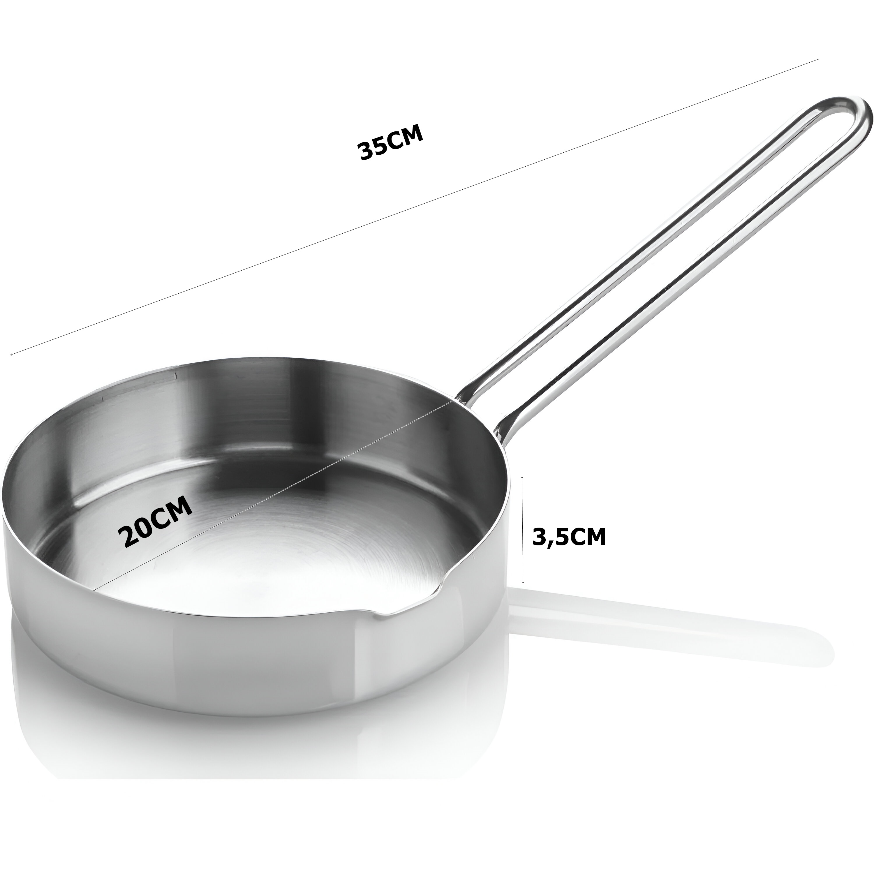 Çelik 20 cm Sos Tavası Martorano Design 719246