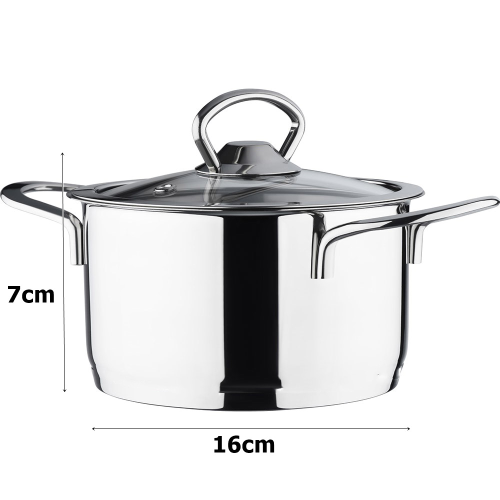 2 li Paslanmaz Çelik Tencere Seti 16 cm 719251