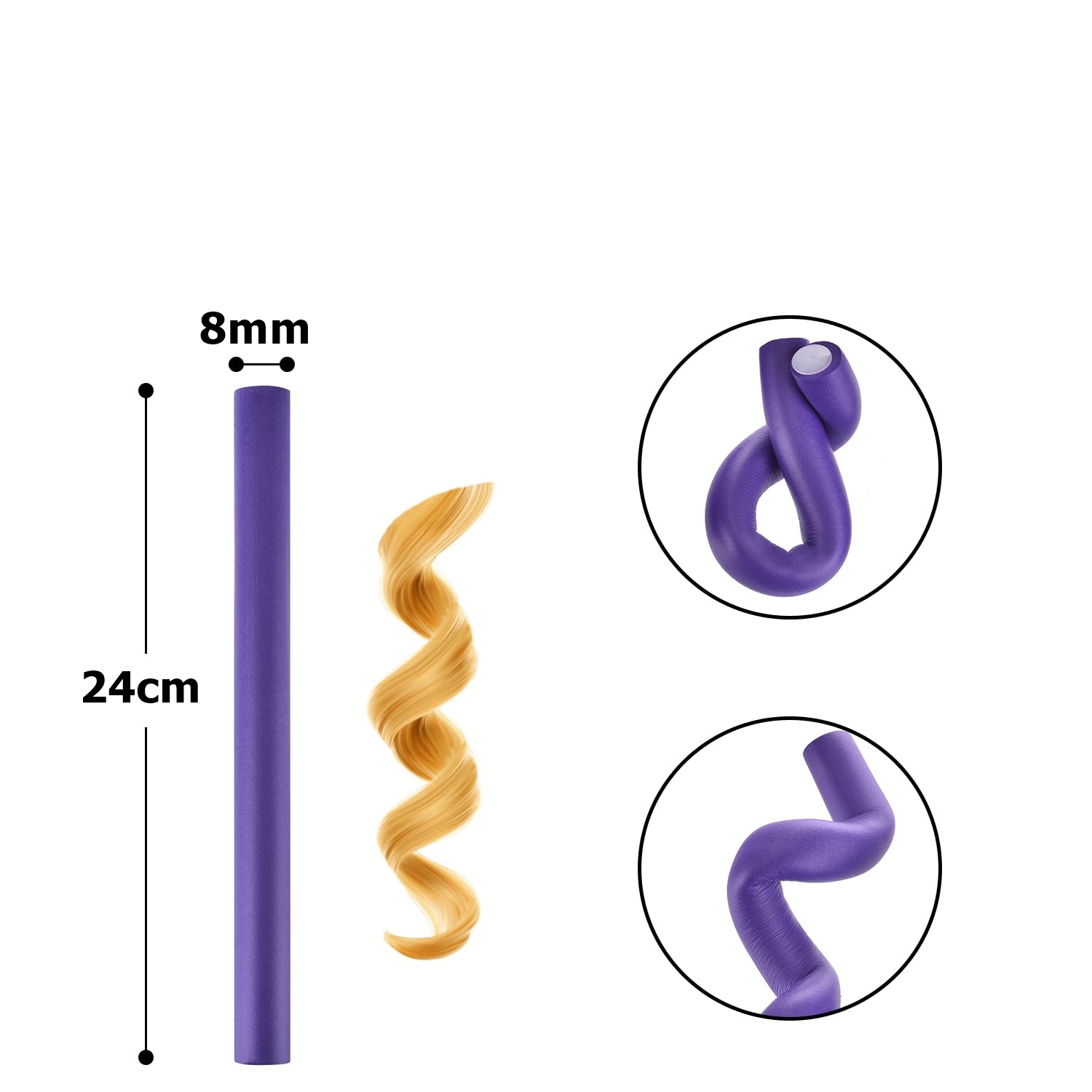 8 mm Sosis Latex Bigudi 6 lı Paket 719267