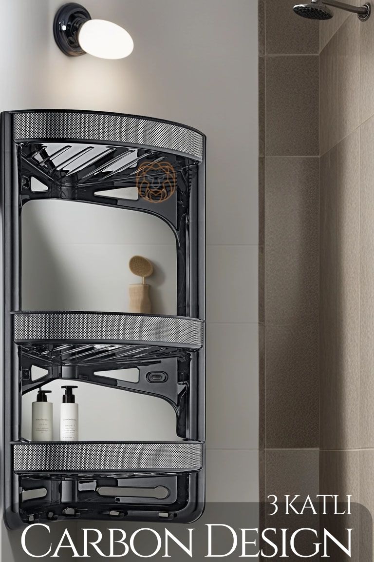 TransForMacion Banyo Köşe Rafı Carbon Design 719296