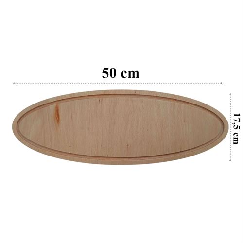 TransForMacion Ahşap Pide Sunum ve Kesim Tahtası  50 Cm 719343