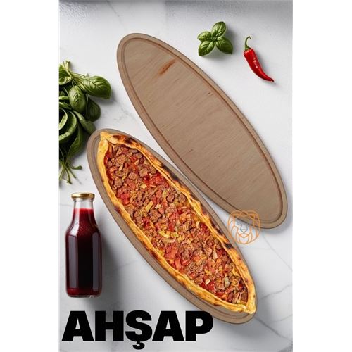TransForMacion Ahşap Pide Sunum ve Kesim Tahtası  50 Cm 719343