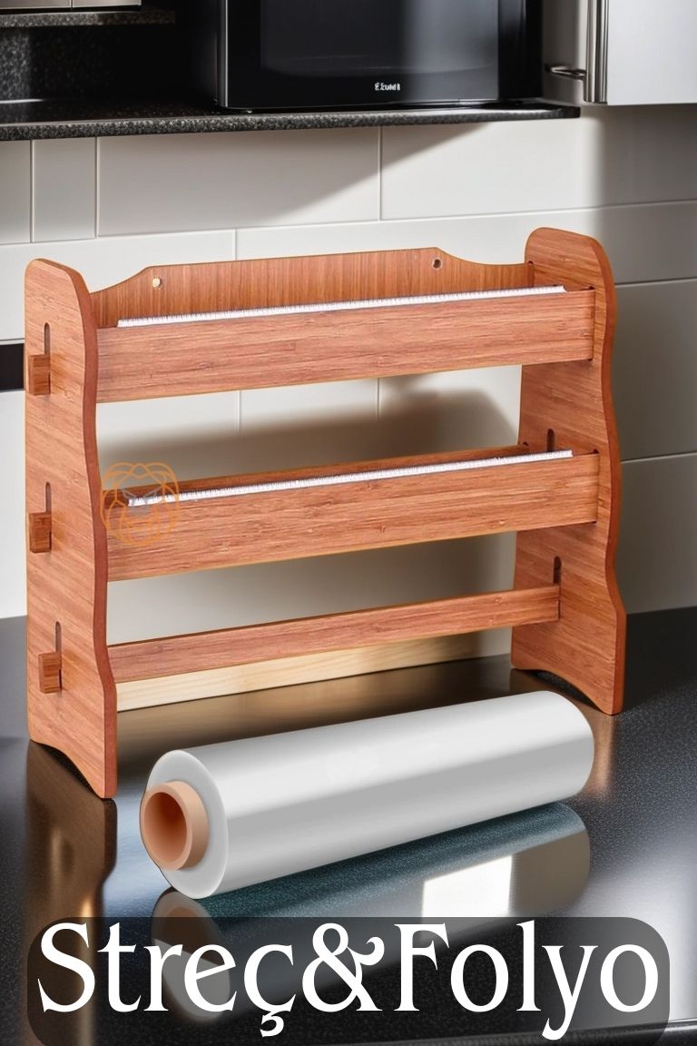 TransForMacion 3 lü Streç Film Kesici Ahşap Streçlik Folyo Ve Streç Film Kesici  719350