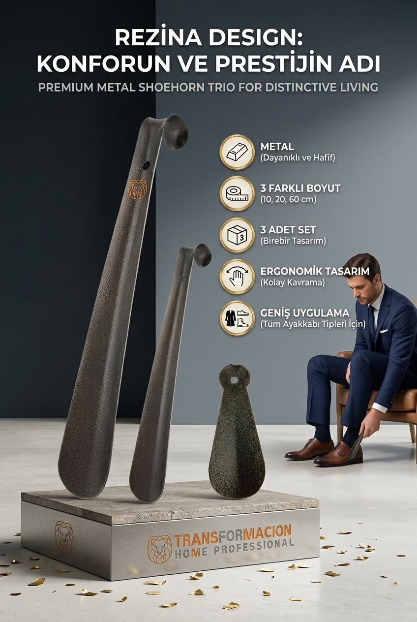 3 Boy Metal Çekecek Seti Rezina Design 719376