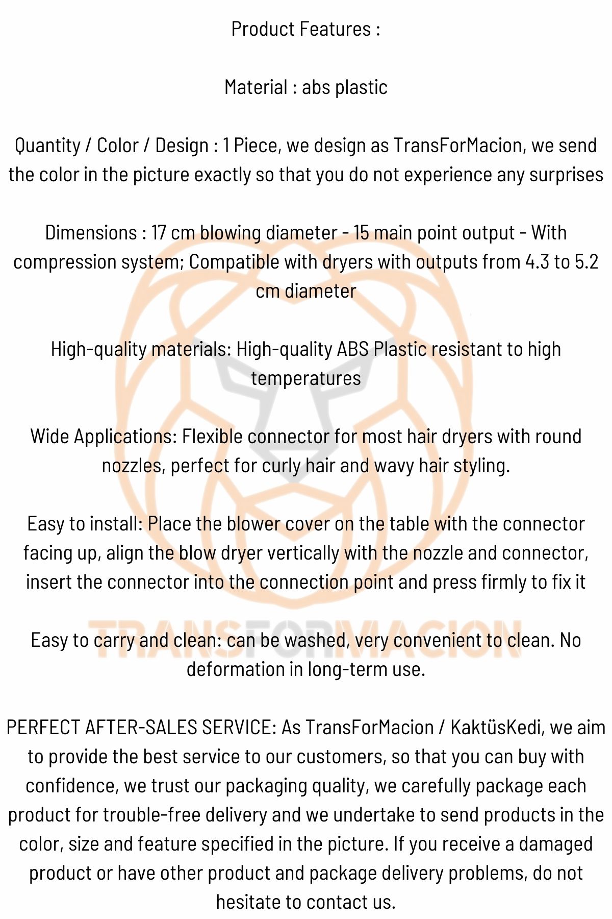 Profesyonel Fön Için Difüzör Vigo Başlık 719410