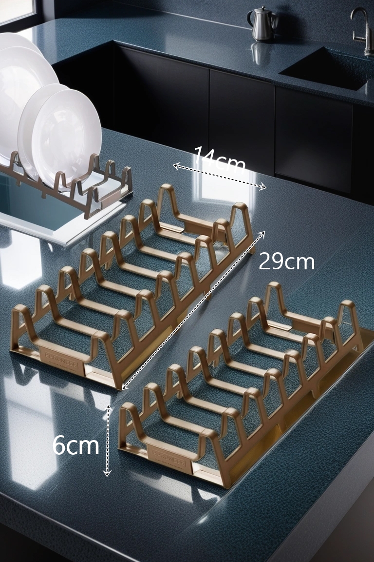 2 li Dolap İçi Tencere Kapak Ve Tabak Düzenleyici Kurutmalık Organizer LATTE 719448