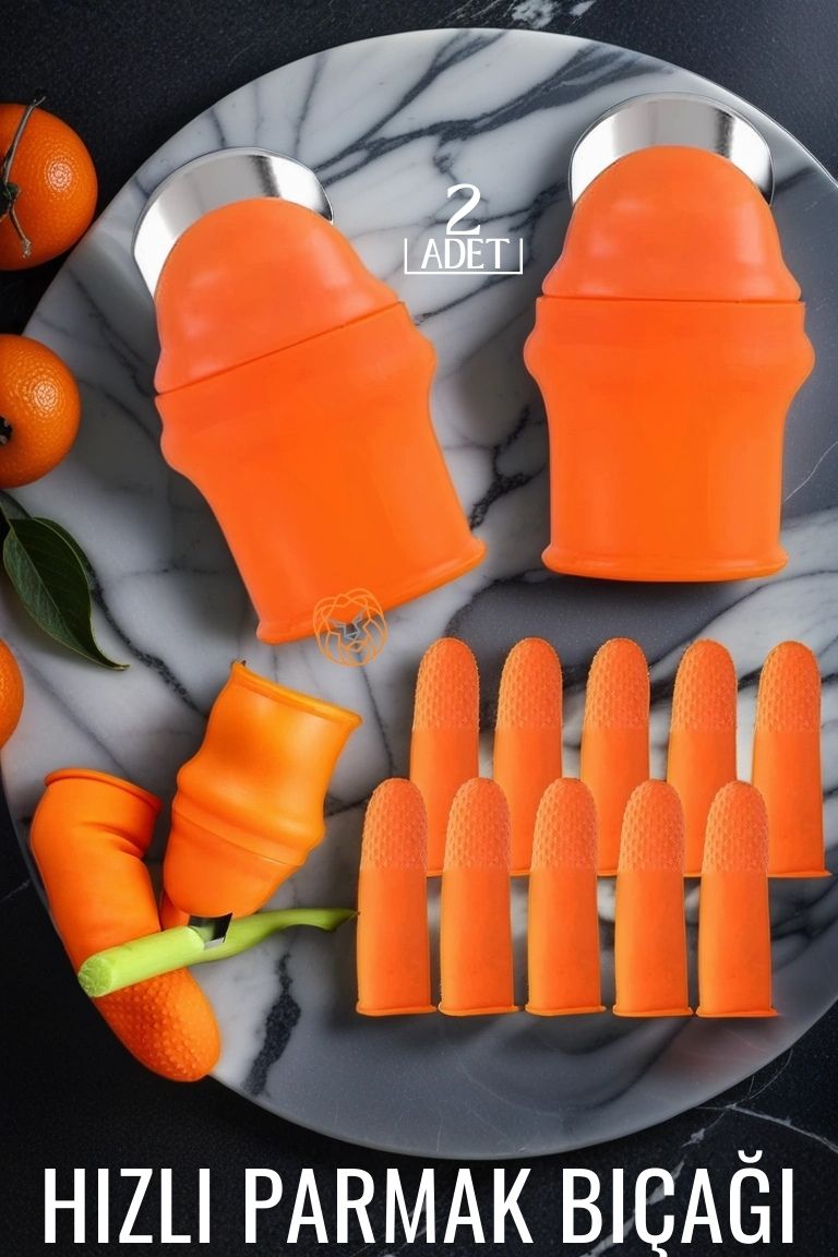 Hızlı Parmak Bıçağı Başparmak Sebze Kesici 2 li set 719487