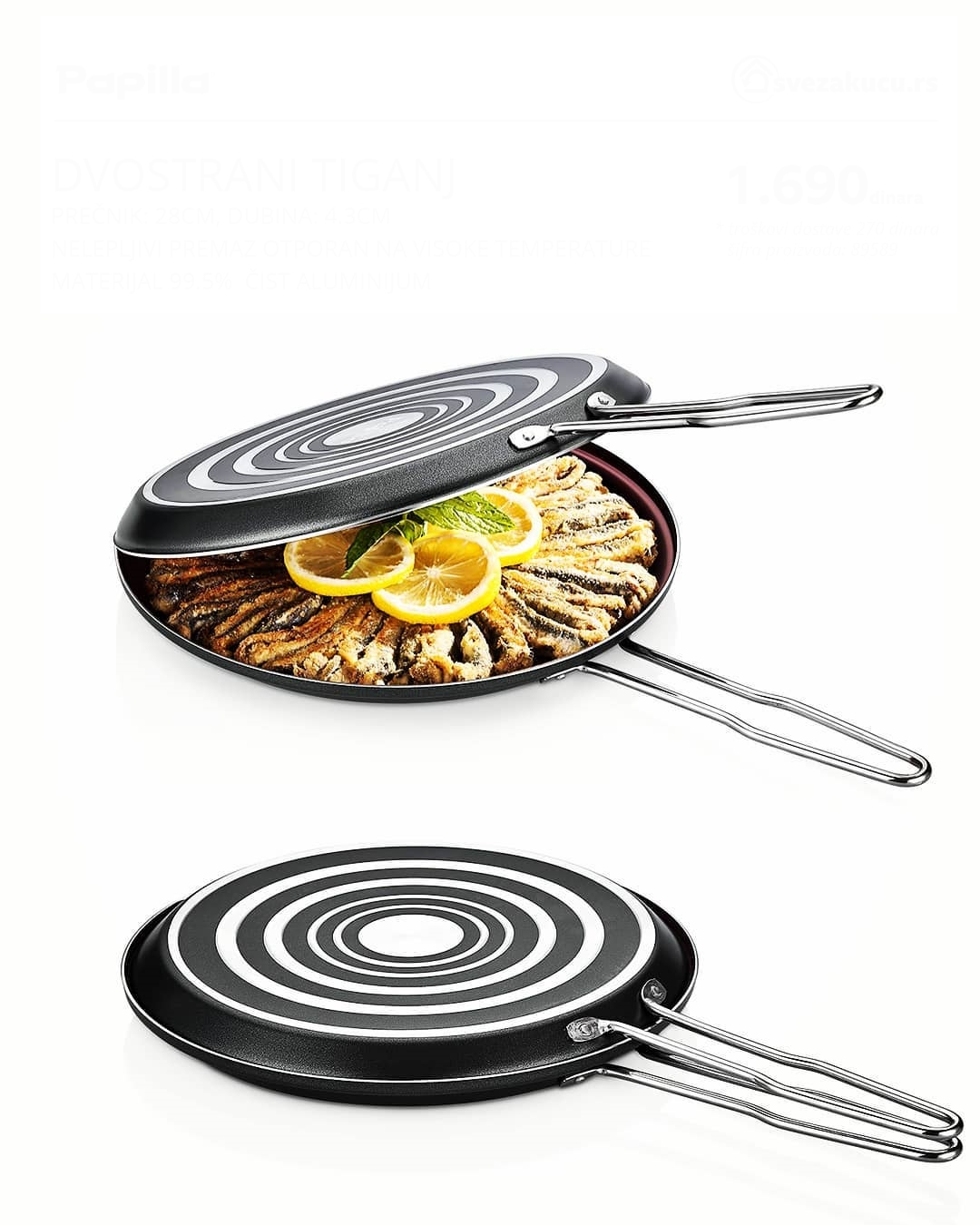 TransForMacion Balık Tavası 2 Granit Yüzeyli Isı Dağılımlı L.Moccia Design 719520