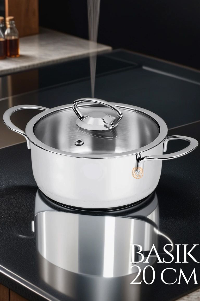 Paslanmaz Çelik Tencere 20 cm 719528