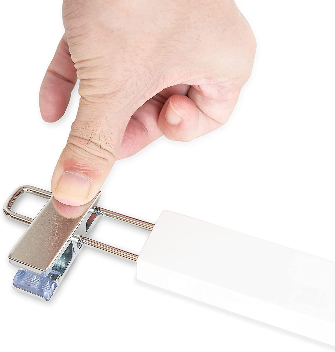 TransForMacion BEYAZ Ahşap Etek Pantolon Eşarp Kıskaçlı Askı 8 Adet 719580