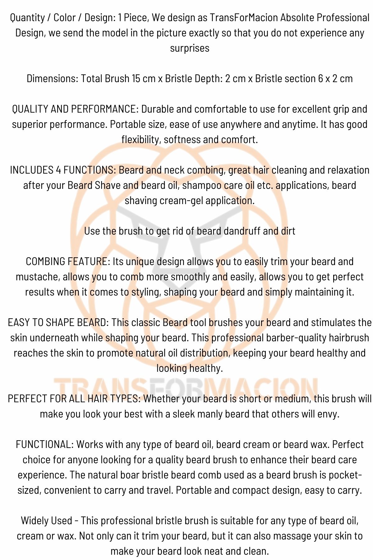 Sakal Tarama Fırçası Absolute Professional 719584