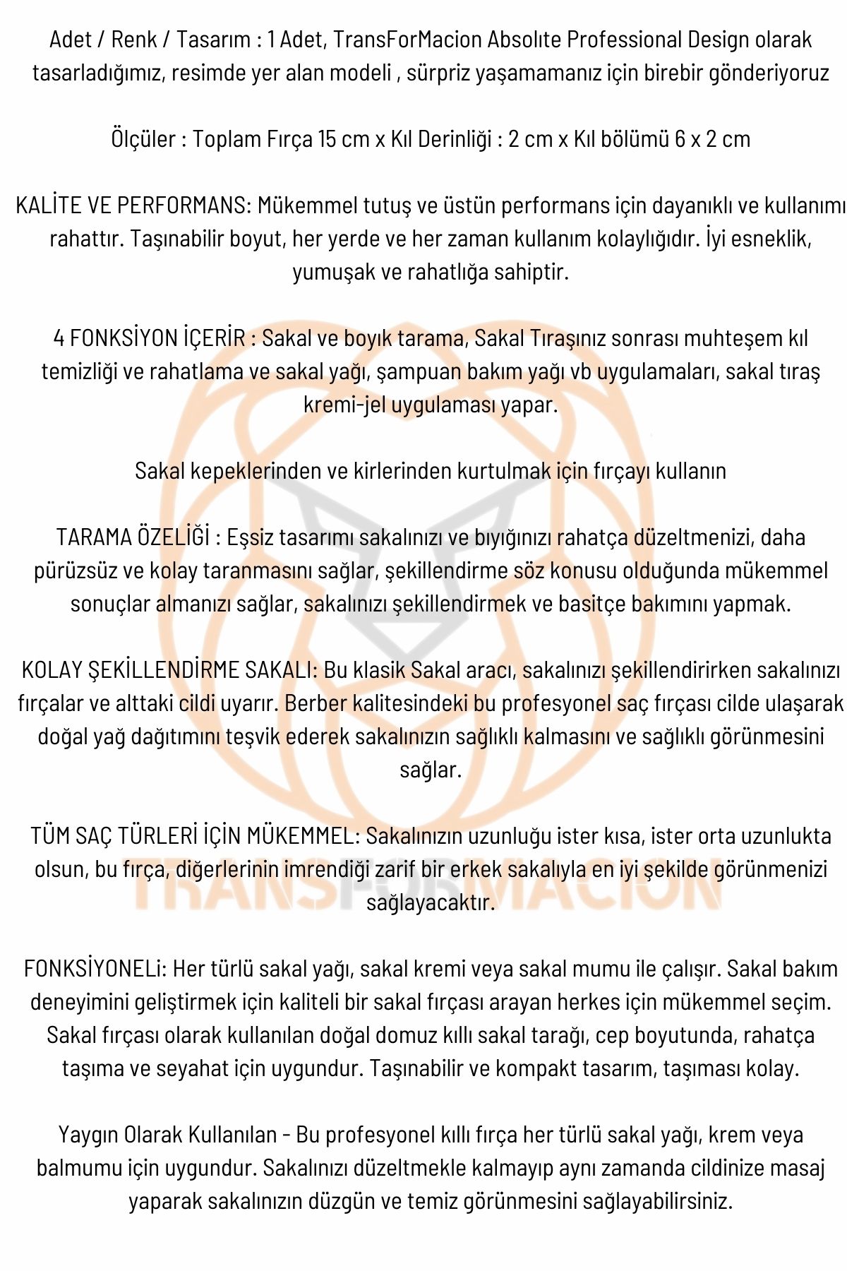 Sakal Tarama Fırçası Absolute Professional 719584