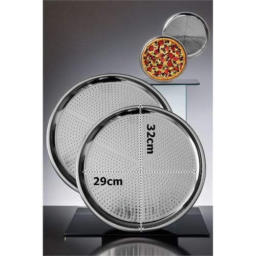 TransForMacion Lahmacun Pizza Pide Pişirme Tepsisi 2 li SET 32 cm 719633