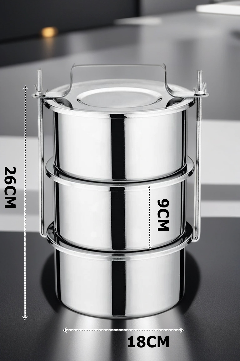 XL 18X26 CM Sefer Tası Paslanmaz Çelik Yemek Kabı 719640