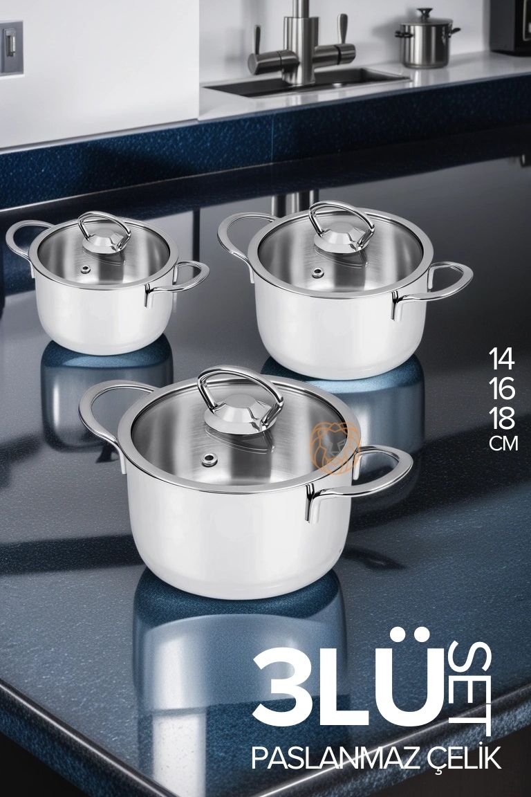 TransForMacion 6 Parça Tencere Seti Paslanmaz Çelik 719649