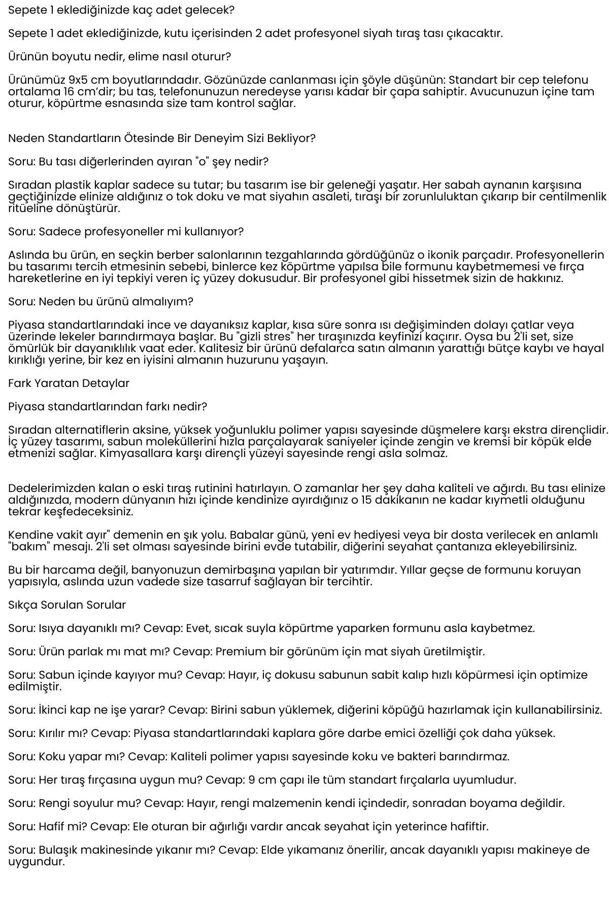 Profesyonel Siyah Tıraş Tası 2 li SET - Berber Tipi Ergonomik Sabun Köpürtme Kabı - 719653