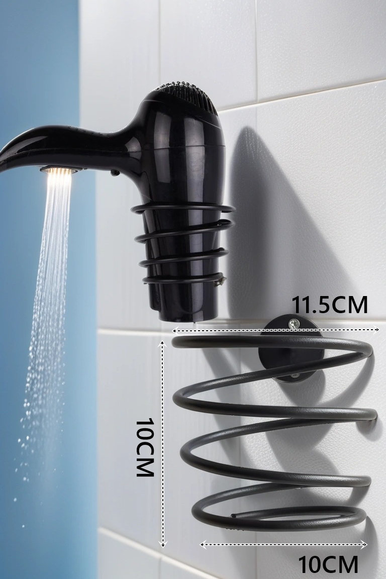 Metal Fön Askısı SİYAH 719680