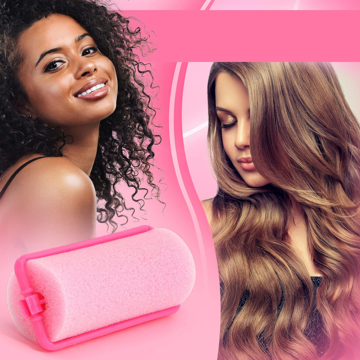 Süngerli Gece Bigudisi Isısız Saç Şekillendirme Doğal Bukle Bigudisi 3 cm 20 Adet 719759