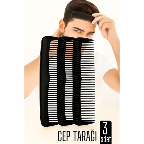 TransForMacion Erkek Cep Tarağı 12 Cm 3 ADET Solingen ProfessionaL 719758