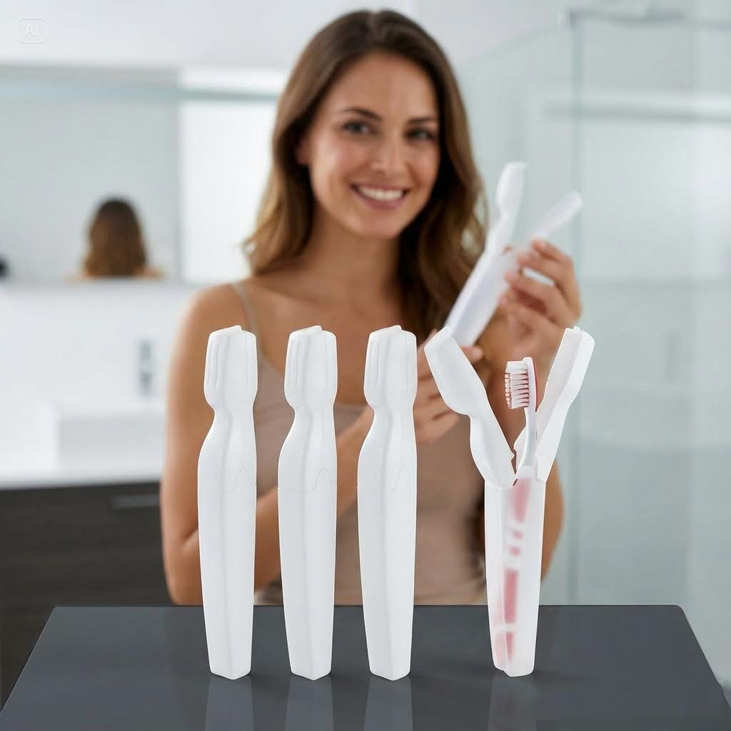 4 lü Kapaklı Diş Fırçası Kutusu Kapaklı Diş Fırçalık – Hijyenik ve Şık Banyo Düzeni  719735