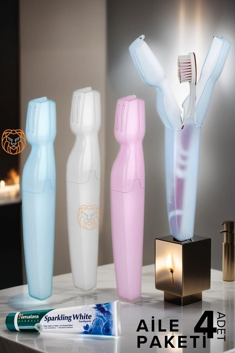 Kapaklı Diş Fırça Kutusu 4 ADET Scappini Design 719735